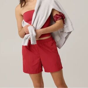 NWT OFFLINE By Aerie Day Off 5" Short Red Women’s Medium